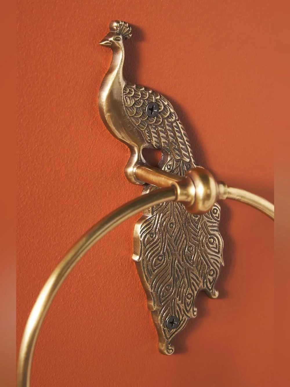 Anthropologie Ida Peacock Towel Ring